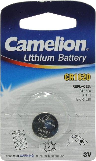 Элемент питания Camelion CR1620 (Li 3V) - фото 1 - id-p225166607