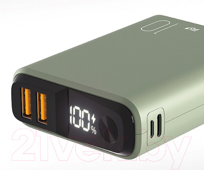 Портативное зарядное устройство Olmio QS-10 QuickCharge 10000mAh 22.5W - фото 4 - id-p225167544