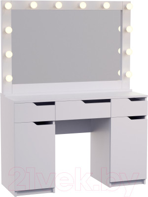 Туалетный столик с зеркалом Мир Мебели SV-63 с подсветкой - фото 1 - id-p225168264
