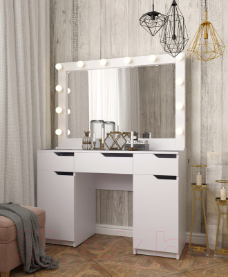 Туалетный столик с зеркалом Мир Мебели SV-63 с подсветкой - фото 2 - id-p225168264
