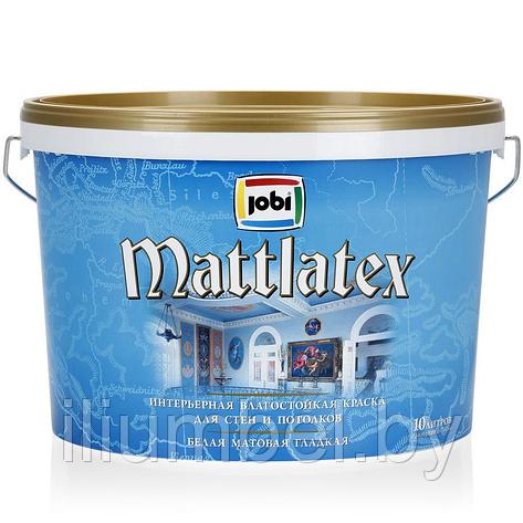 JOBI Mattlatex влагостойкая интерьерная краска 5л, фото 2