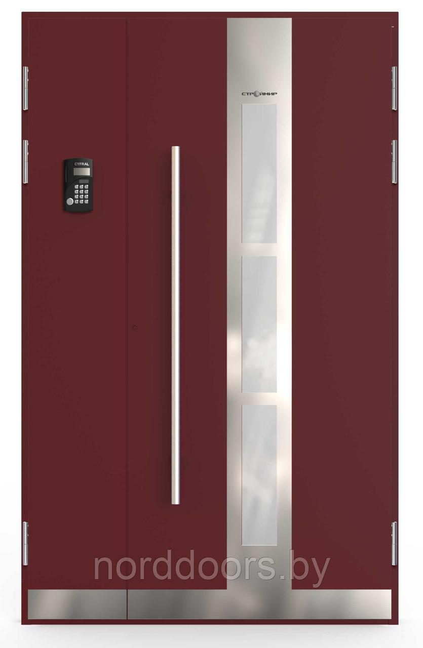 Дверь для подъезда GENEVA 12 RAL 3005