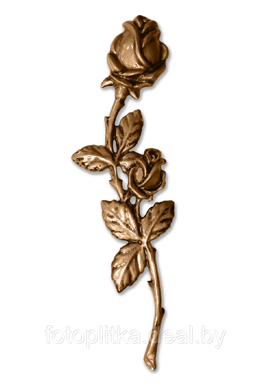Роза декоративная с полимерным покрытием, 20 см - фото 1 - id-p225169118