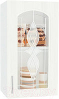 Шкаф навесной для кухни Кортекс-мебель Корнелия Ретро ВШ40ст