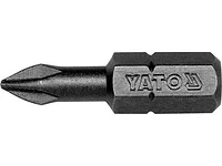 Бита PH1х25мм 1/4" (50шт.) S2 HRC58-62 (YT-7807) YATO