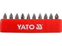 Бита PH1х25мм 1/4" (10шт.) S2 HRC58-62 (YT-0474) YATO