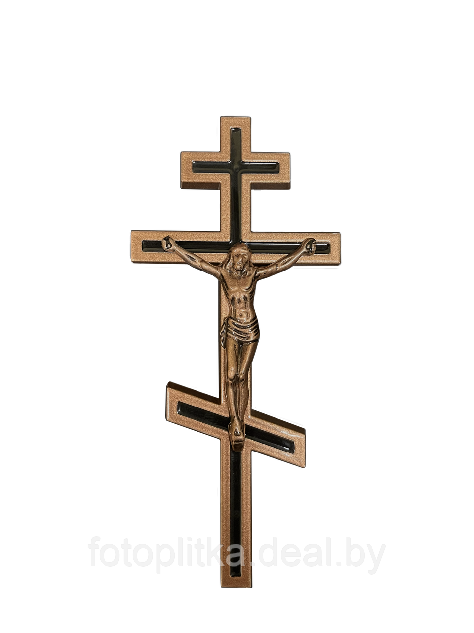 Крест декоративный с распятием с полимерным покрытием - фото 1 - id-p225177807
