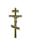 Крест декоративный с распятием с полимерным покрытием, фото 3