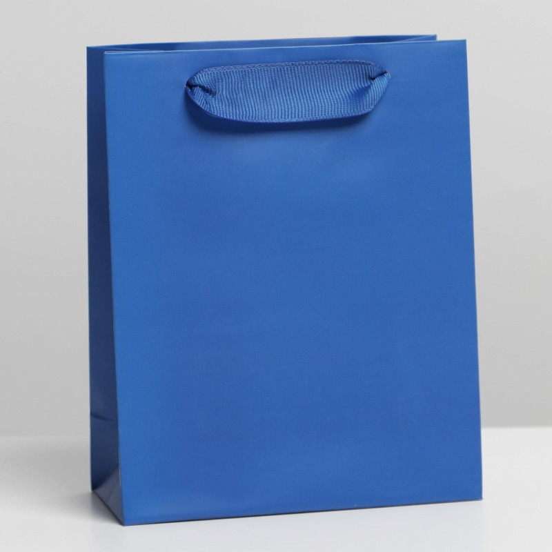 Пакет ламинированный Синий, S 12 × 15 × 5,5 см - фото 1 - id-p225179640