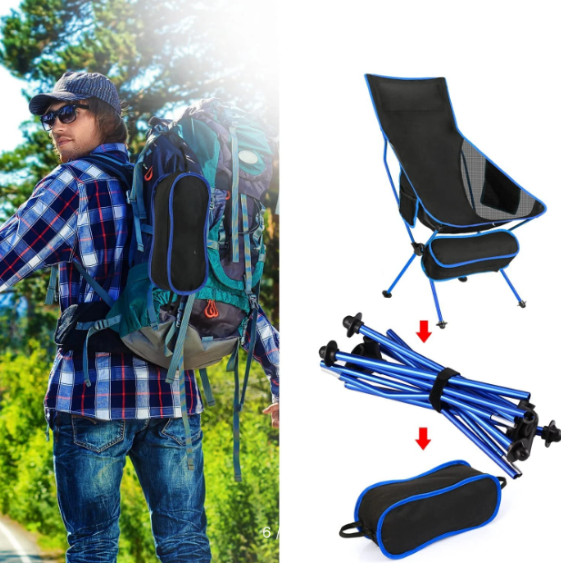 Кресло туристическое складное Camping chair для отдыха на природе - фото 7 - id-p225180167