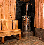 Дровяная банная печь Grill'D Violet Short Window Max, фото 10