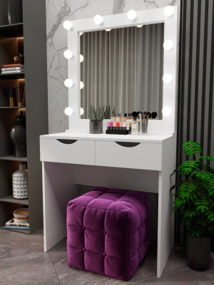 Туалетный столик с зеркалом Мир Мебели SV-15 с подсветкой - фото 2 - id-p225179352