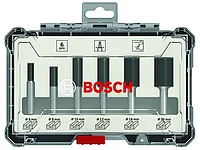 Набор пазовых фрез по дереву хв. 8 мм, 6шт. (2 607 017 466) BOSCH