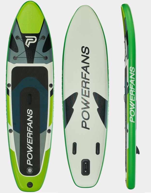 Сапборд SUP Board POWERFANS (320х84х15), арт. TA004-003 (зеленый) - фото 3 - id-p225179960