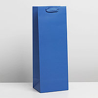 Пакет под бутылку Синий, 13 x 36 x 10 см