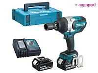 MAKITA Япония Аккум. ударный гайковерт MAKITA DTW 1001 RTJ в кейсе (18.0 В, 2 акк., 5.0 А/ч Li-Ion, посадочн.