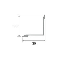 Внутренний угловой порог 31х31мм 270см