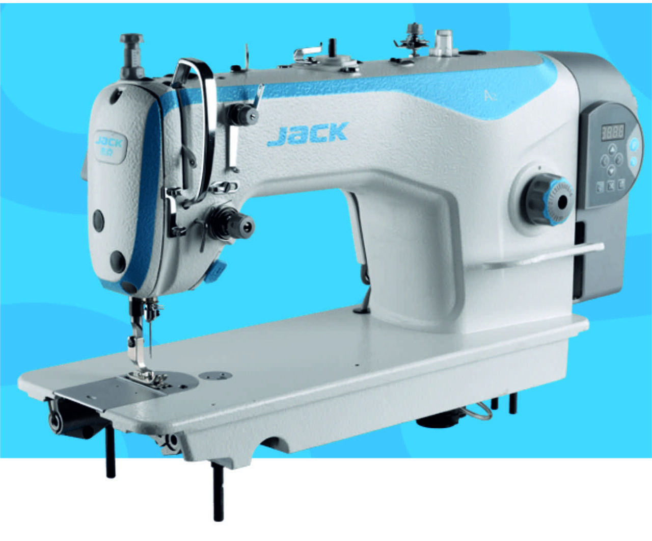 JACK JK-A2-CQ одноигольная промышленная прямострочная швейная машина с автоматической обрезкой нити и - фото 1 - id-p225184759
