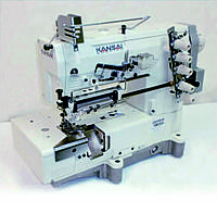 KANSAI SPECIAL WX-8803EMK/MK1-3-01 Трехигольная высокоскоростная плоскошовная машина с верхним и нижним
