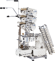 Kansai Special FX4423 PLW 6 игольная машина двойного цепного стежка с цилиндрической платформой для