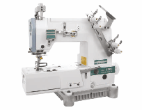 Siruba-Z008-248Q-DVU1-0 Двухигольная промышленная швейная машина цепного стежка со встроенным двигателем и