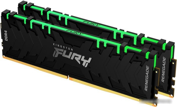 Оперативная память Kingston FURY Renegade RGB 2x16GB DDR4 PC4-25600 KF432C16RB1AK2/32 - фото 1 - id-p225186330