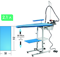 Складная прямоугольная гладильная доска KER/2 Battistella c подогревом, вытяжкой, парогенератором, утюгом