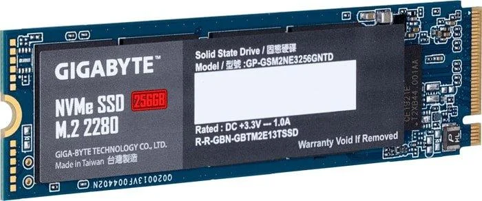 SSD Gigabyte NVMe 256GB GP-GSM2NE3256GNTD - фото 3 - id-p225186908