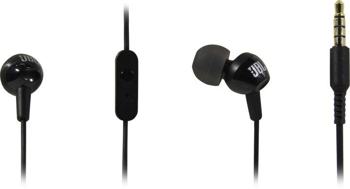 Наушники с микрофоном JBL C100si Black (шнур 1.2м) JBLC100SIUBLK - фото 1 - id-p225184667