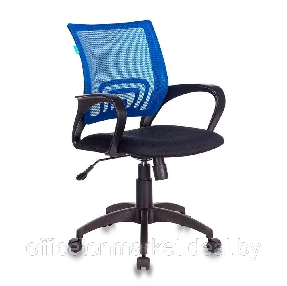 Кресло для персонала Бюрократ "CH-695N/BLACK", ткань, пластик, синий - фото 1 - id-p179290998