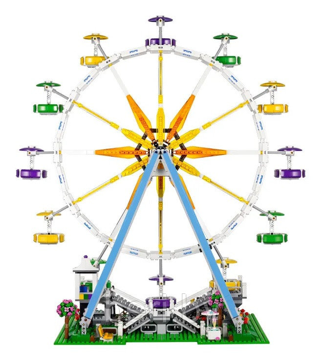 Конструктор Парк развлечений Колесо обозрения Феррис, 2535 деталей, 6015 арт - фото 2 - id-p225186991