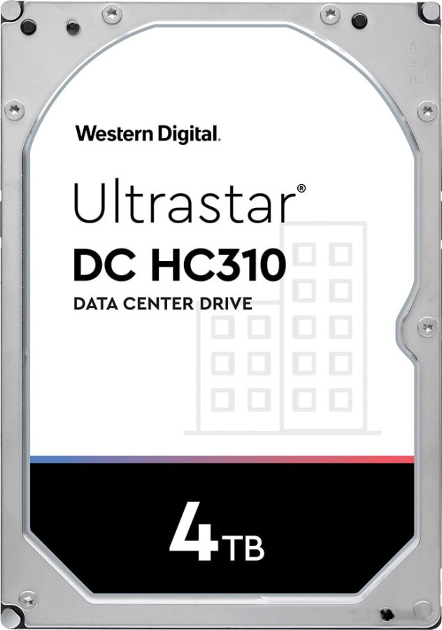 Жесткий диск 4TB WD Ultrastar 0B36048 SAS-3, 7200 об/мин, 256 Mb, 3.5", для корпоративных систем - фото 1 - id-p225186919