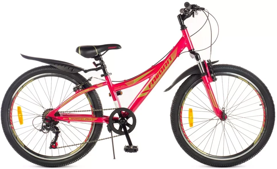 Двухколесный велосипед «FAVORIT» модель DISCOVERY-24VA DIS24V11RD-AL - фото 1 - id-p225187366