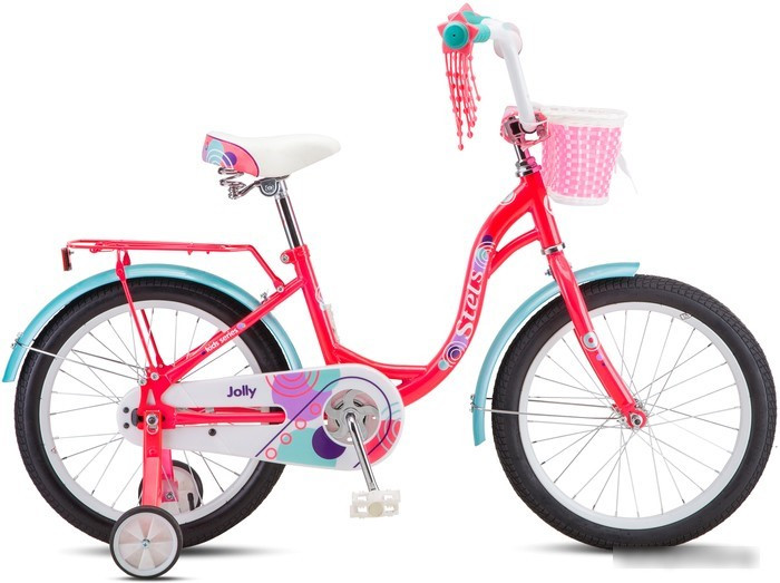 Детский велосипед Stels Jolly 18 V010 2021 (розовый/голубой) - фото 1 - id-p225187372
