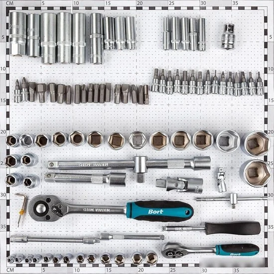 Универсальный набор инструментов Bort BTK-94 (94 предмета) - фото 3 - id-p225187579