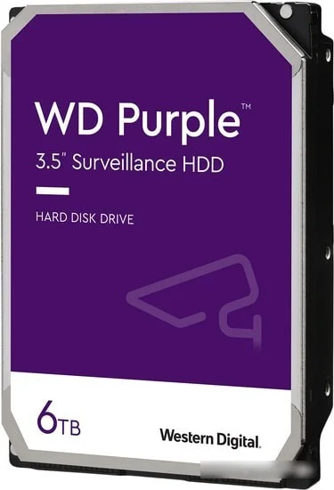 Жесткий диск WD Purple 6TB WD63PURZ - фото 1 - id-p225187797