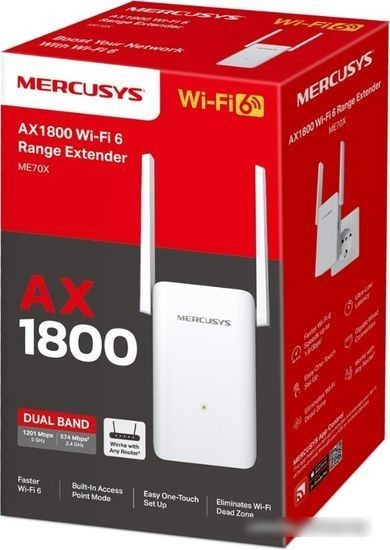 Усилитель Wi-Fi Mercusys ME70X - фото 3 - id-p225188069