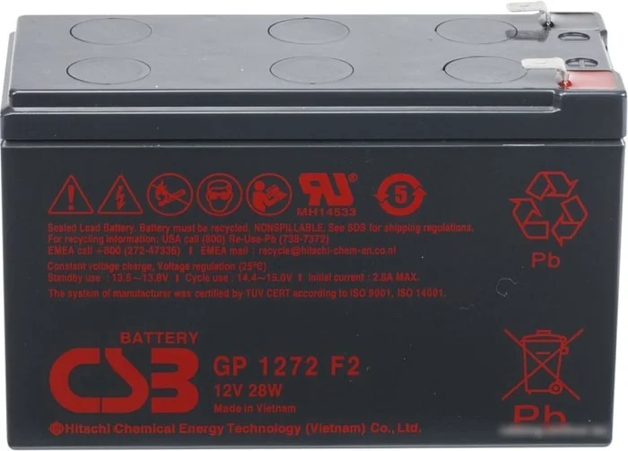 Аккумулятор для ИБП Kiper GP-1272 28W F2 (12В/7.2 А·ч) - фото 1 - id-p225188129