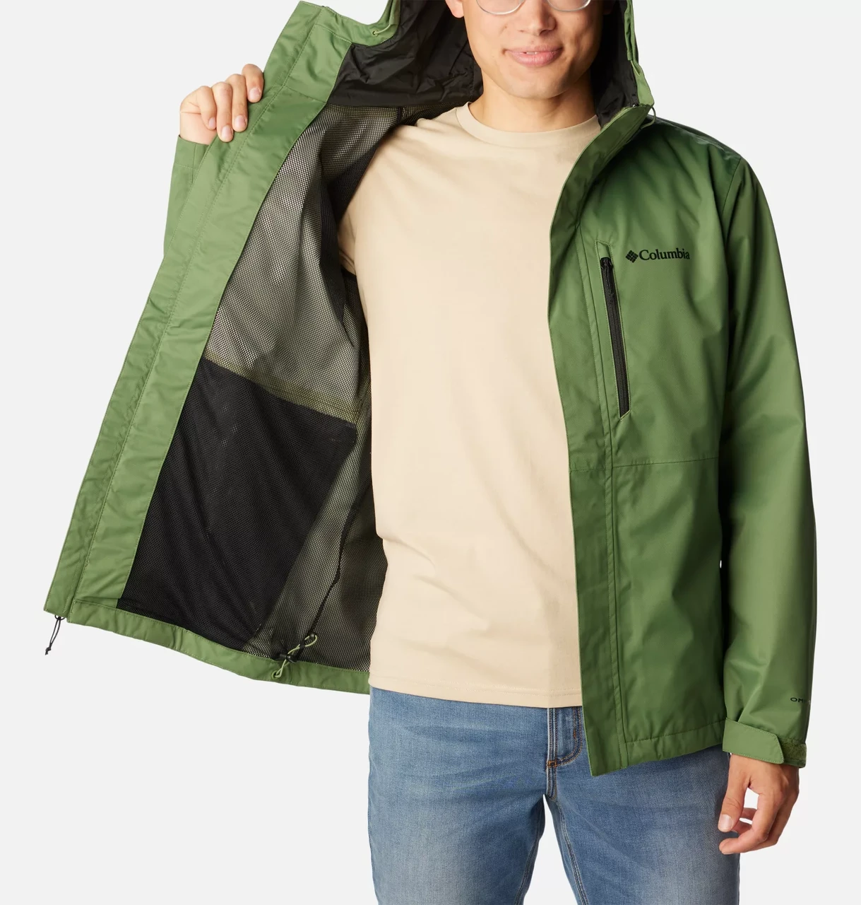 Куртка мембранная мужская Columbia Hikebound Jacket зеленый 1988621-352 - фото 3 - id-p225086220