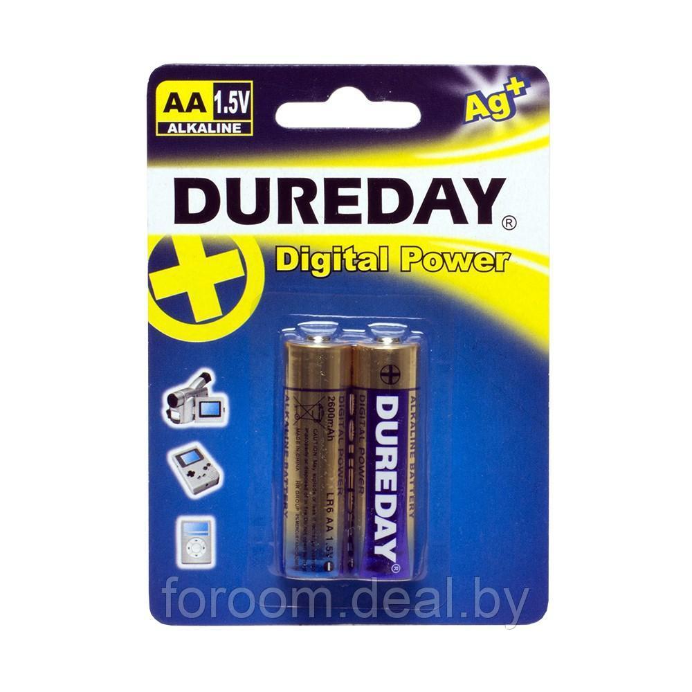 Комплект батареек LR6 AA 1.5 V (2 шт.) DUREDAY Digital Power LR6-2B - фото 1 - id-p225188858