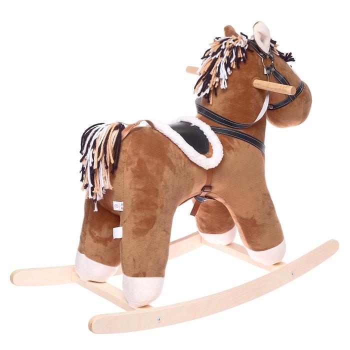 Качалка музыкальная «Конь Свэн», цвет коричневый - фото 3 - id-p225189949