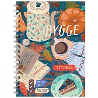 Скетчбук-тетрадь 100л А5 на гребне Hygge, мат.ламин. СТ5гр100_лм 9563