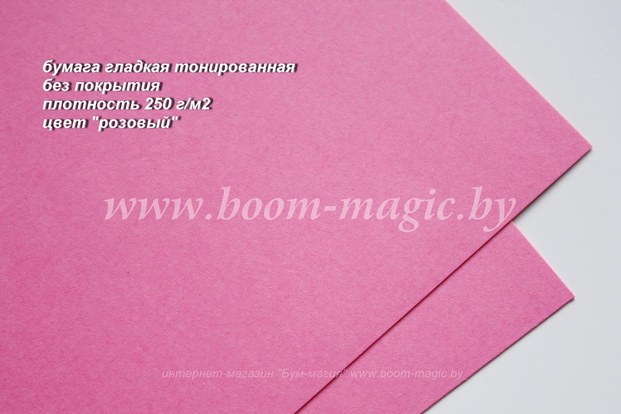 БФ! 32-011 бумага гладкая без покрытия, цвет "розовый", плотность 250 г/м2, формат 70*100 см