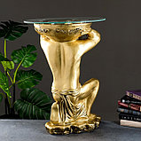 Подставка - стол "Титан" бронза  74 см ПОЛИСТОУН, фото 3