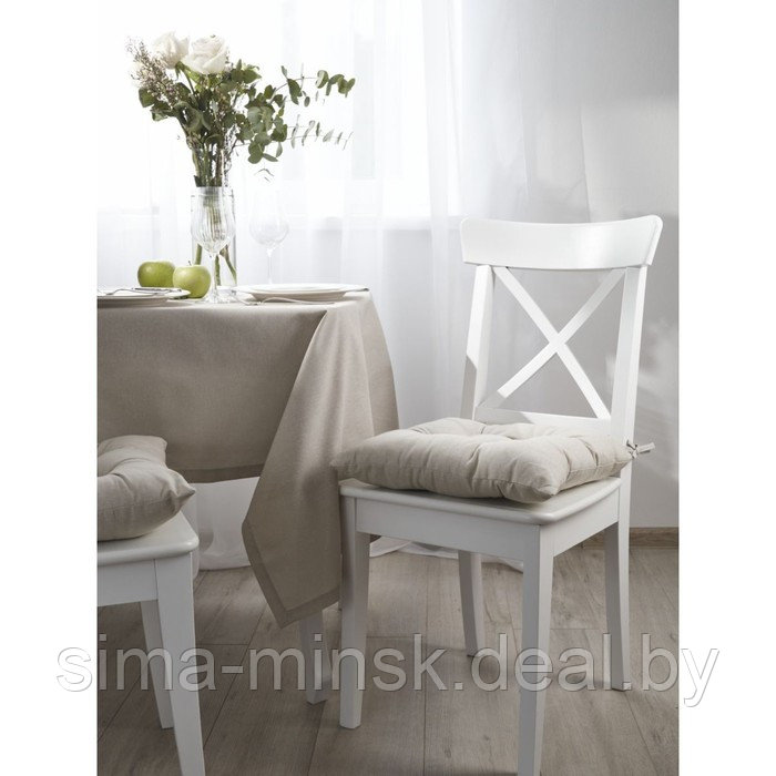 Набор подушек на стул Beige, размер 40х40 см, 2 шт - фото 1 - id-p225191978