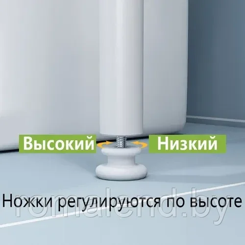 Стеллаж - полка напольная трёхъярусная Washing machine storage rack для ванной комнаты над стиральной машиной - фото 4 - id-p225192635