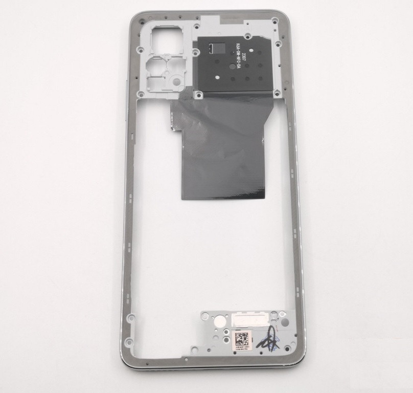 Средняя часть корпуса для телефона Xiaomi Redmi Note 12 Pro 4G (серебро) - фото 1 - id-p225193156