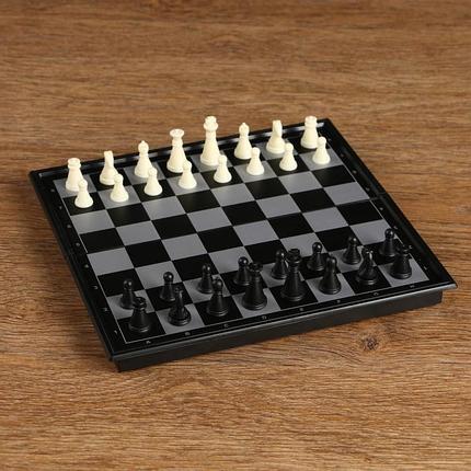 3 в 1 Классика: Шахматы, Шашки, Нарды магнитная доска 20 х 20 см, фото 2