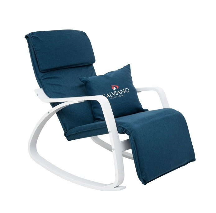 Кресло-качалка Calviano Comfort 1 синее - фото 1 - id-p225194306