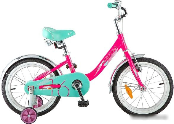 Детский велосипед Novatrack Ancona 16 (розовый/голубой, 2018) - фото 1 - id-p225194152